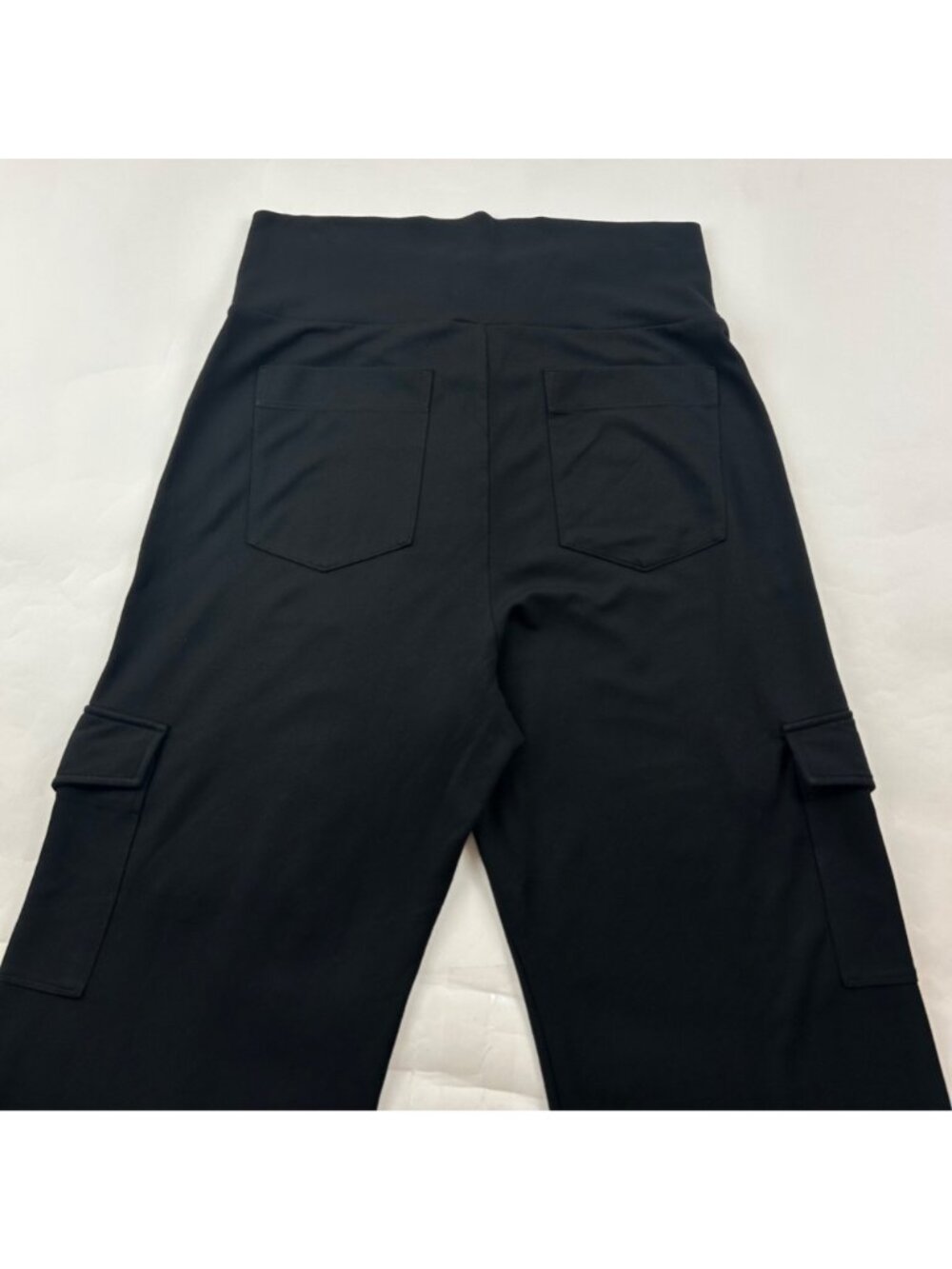 Cabi Black Ponte Knit Wide Leg Cargo Trouser Pant L - Picture 7 of 7